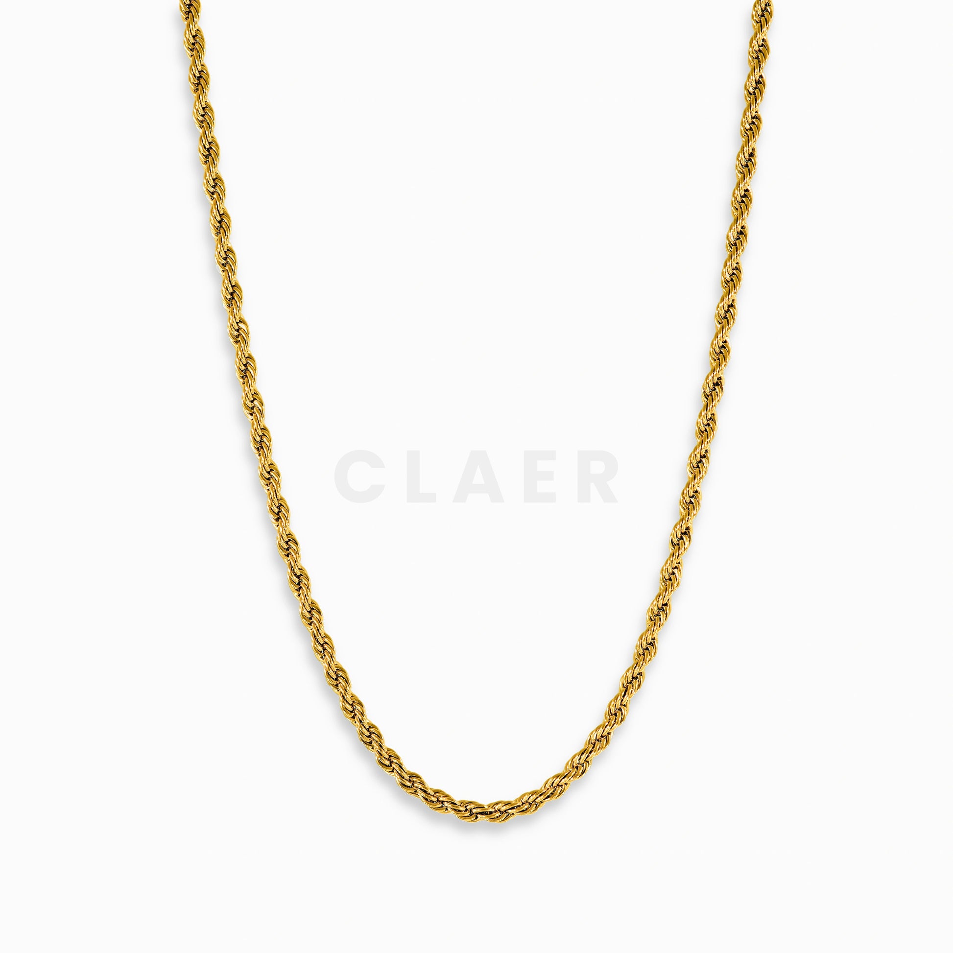 Goldene 2mm Rope-Kette.