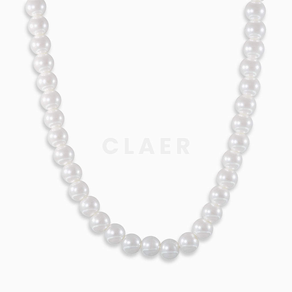 Perlenkette mit 6mm Perlen, klassisches Design.