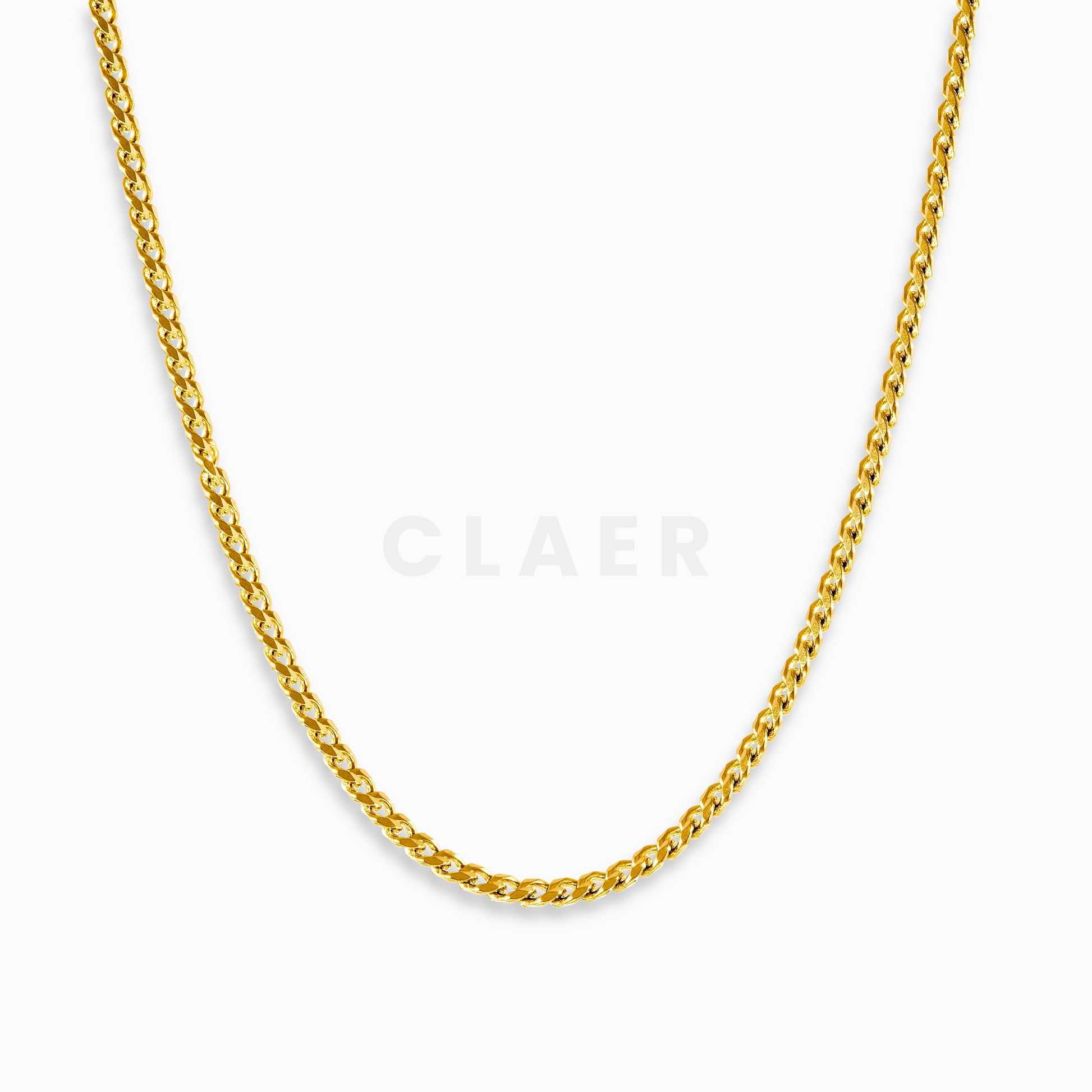 Klassische Miami Cuban Halskette in Gold.