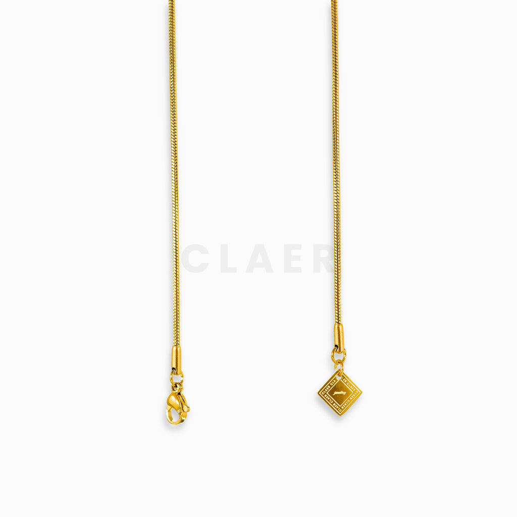 Goldene runde Snake-Kette.
